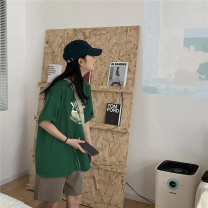 【韓国ストリート】ヴィンテージシープグラフィックTシャツ
