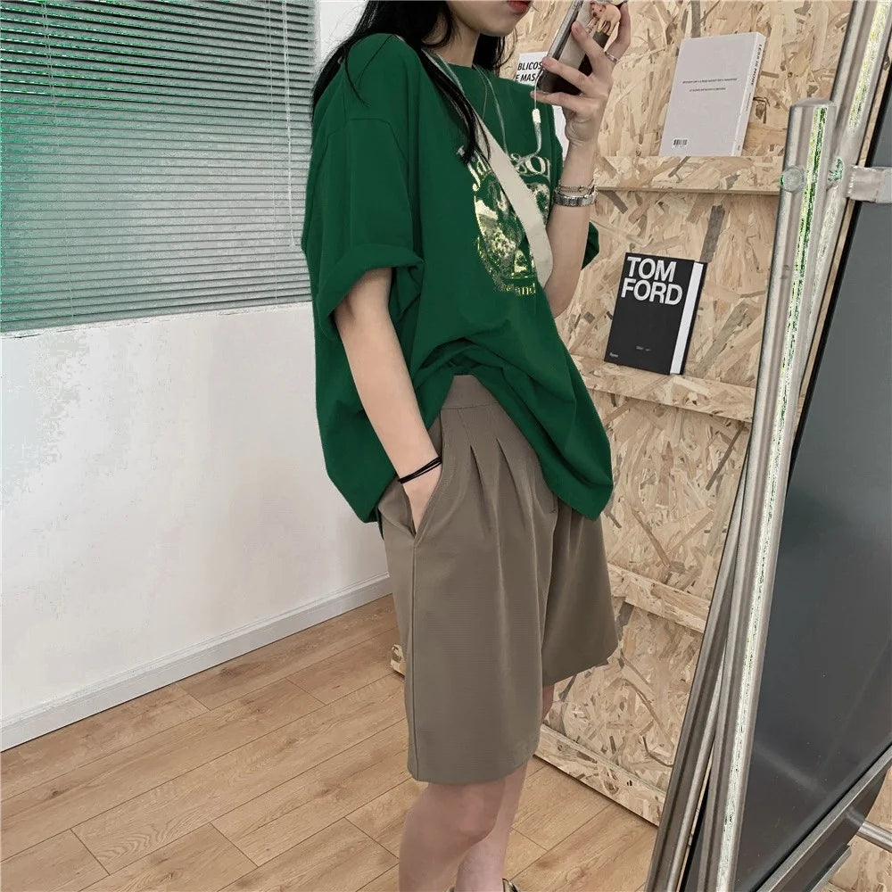 【韓国ストリート】ヴィンテージシープグラフィックTシャツ