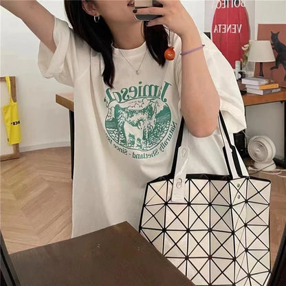 【韓国ストリート】ヴィンテージシープグラフィックTシャツ